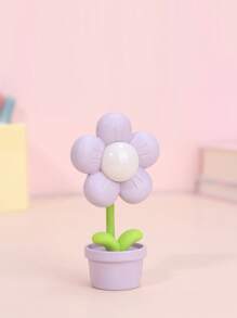 1/2pcs 可爱迷你花朵小夜灯，创意氛围床头灯和桌面装饰花朵小夜灯迷你台灯创意护眼暖光学生宿舍可爱氛围床头灯，创意桌面装饰，儿童小礼物，家居装饰，节日礼物，卡通挂饰