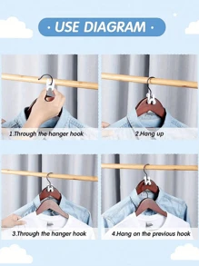 8/30pcs Clothes Hanger Connector Hooks - Heavy Duty Plastic Cascading Mini Hooks, Space Saver Closet Organizer For Wardrobe, Multi-Functional Closet Organizers And Storage Accessories