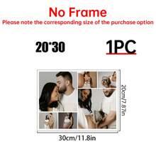 Custom Canvas Collage Photos With Your Photos Poster, Personalized Canvas Wall Art Collage Photo Printing Canvas Decorative Painting, Suitable For Valentine's Day Home Wedding, Home Decoration Collage Painting - 6 Photos, Unframed Gifts Birthday Graduation