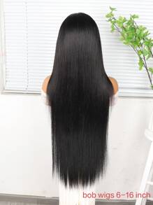 36 英寸折扣透明蕾丝 13*4 前蕾丝假发人发自然色直发 180% 密度头发预拔发际线适合初学者佩戴女士假发无胶假发人发 6-36 英寸