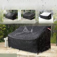 Outdoor Furniture Covers Waterproof, 3-Seater Patio Sofa Cover, Fits Up To 79" W X 37" D X 35" H Inches, Black - Black - View 2