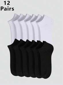 3 pares de calcetines blancos de corte alto para mujer, suaves y cómodos, estilo universitario para uso diario - Multicolor - Ver 8
