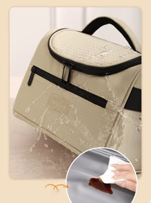 Portable Insulated Lunch Bag, Thickened Aluminum Foil Lunch Bag, Large Capacity Handheld Picnic Bag, Heat And Cold Insulation Ice Bag, Oxford Cloth Insulation Bag, Thickened PEVA Ice Bag, Suitable For Adult Office Lunch Bag
