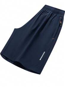 3 件男友风格男士运动短裤套装，速干透气抽绳松紧腰跑步健身短裤，适合沙滩和篮球