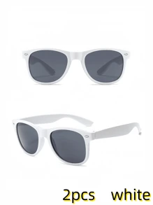12pcs/Set Classic Unisex Fashion Fashion Glasses, Suitable For Outdoor Travel, Driving And Daily Accessories