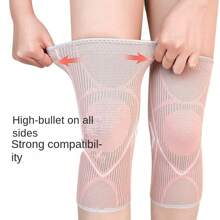 Genouillères de randonnée de sport et de fitness pour l'extérieur, faites de nylon tricoté avec une haute élasticité pour fixer les genoux, resserrer les muscles, offrir une protection pour les sports, la course, prévenir les tensions musculaires. Professionnel, respirant et absorbant la transpiration, convient pour l'entraînement quotidien, le cyclisme, la randonnée, la course, l'équipement de protection antidérapant pour l'extérieur