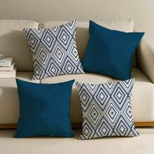 4pcs/Set Bohemian Style Sofa Bed Head Pillowcase, Soft & Clear Print Decorative Throw Pillow Cover, 45x45cm, Without Inner Pillow, Simple Gift, Sofa Cushion, Star, Decor Style, Easy To Use, Pillow Gifts Birthday Graduation