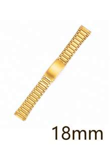 Correa de reloj de acero inoxidable de alta calidad dorada, ajustable, cómoda y elegante, disponible en tallas de 12mm, 14mm, 18mm y 20mm, perfecta para reemplazar los accesorios de la muñeca de moda para hombres y mujeres