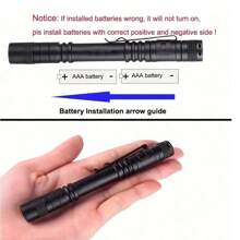 1pc 395nm UV Light Flashlight, Mini Portable Pen Lights For Leak, Pet Urine, Hotel Inspection, Dry Stain And Dye Detector Ultraviolet Invisible Ink Torch, Ore Money Scorpion Detection Lamp, Camping Accessories