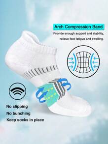 Women Athletic Cushioned Anti-Blister Comfort Running Ankle Socks 5 Pairs