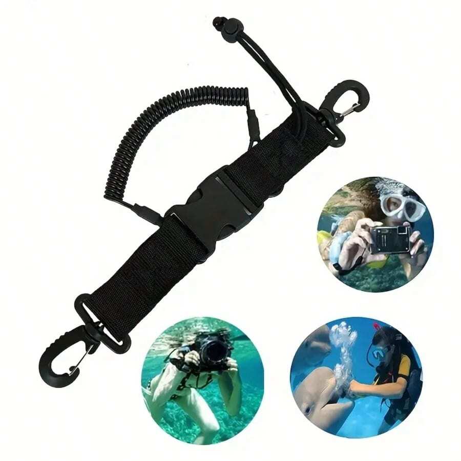 High Quality Scuba Diving Dive Anti Fall Rope Canoe Camera Lanyard Quick Release Buckle Clips Kayaking Swimming Sports Accessory - Multicolor - View 1