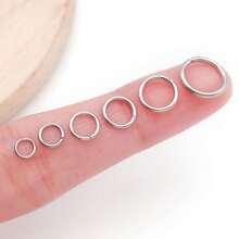 30/100 件不锈钢环跳环 4/5/6/7/8/10 毫米跳环连接环用于珠宝制作项链手链耳环钥匙扣 DIY 工艺品