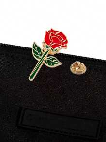 1 szt. Minimalistyczna ozdoba w kształcie róży, wielofunkcyjna broszka ze stopu cynku