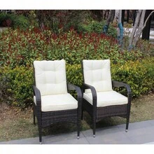 2-Piece Liberatore Dining Chairs With Cushions Beige Cushion - Nâu như hình - Xem 1