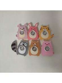 1 pieza/3 piezas/5 piezas Nuevo juguete giratorio de acrílico con diseño de animales, entrega de color aleatorio, juguete anti-estrés