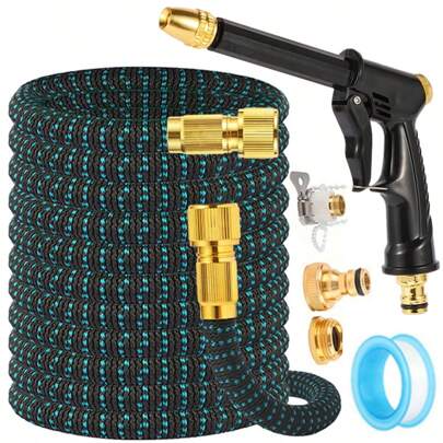 1pc New Extendable Garden Hose 25 Feet-100 Feet-Durable Hose Expandable Hose Pipe Set