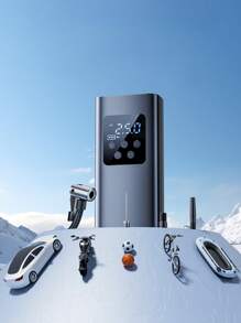 120W 数字轮胎充气泵，150 PSI 便携式空气压缩机，适用于汽车和摩托车，带 LED 灯