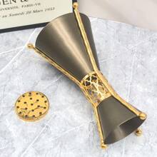 WINON 1 Peça Queimador de Incenso Escultura Bicolor Feita de Ferro, Modelo Novo de 2024 - MABKHARA