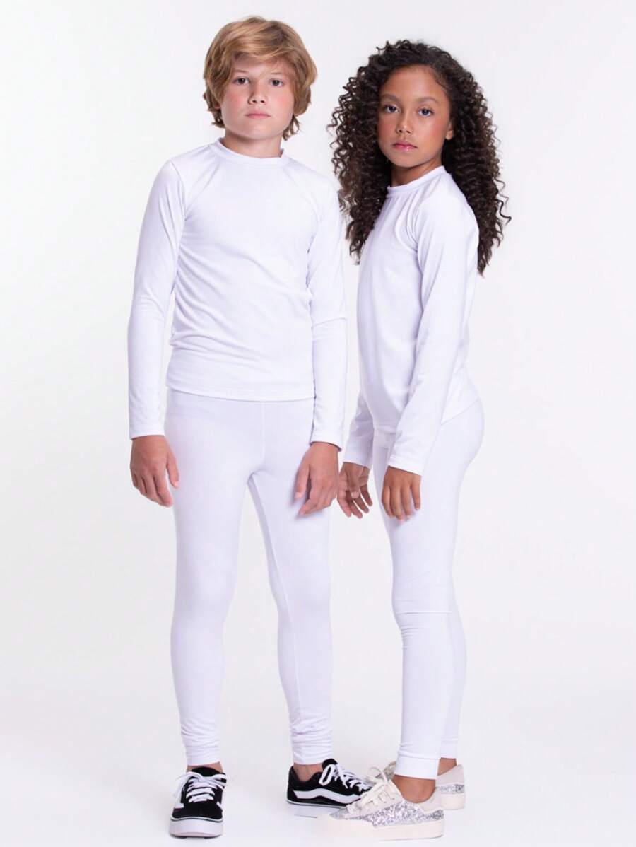 Children's Thermal Set - 白色 - 查看 1