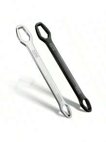 Universal Multifunctional Wrench, Adjustable Jaw Size (14-22Mm), Portable Manual Tool - Suitable For Automobiles And Household Use, Double Headed Hexagonal Wrench Set, Universal Size, Mechanical Manual Tool, Metal, Manual, Non Electric - Essential For Toolboxes