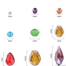 QIAO 多色玻璃珠水晶饰品配件种子珠适用于珠宝制作手链项链 DIY 批发 - 彩色 - 查看 2