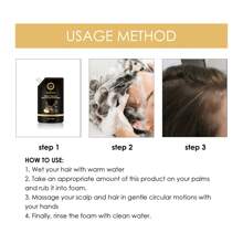 Black Ganoderma Multiflorum Shampoo Natural Black Hair Thick Moisturizing Scalp Soft Wash