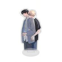 NUEVO Lezhin Comics Accesorio Coreano BL Manhwa "Un árbol sin raíces" Figura de acrílico de 15 CM para decoración de escritorio - Multicolor - Ver 15