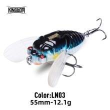 Kingdom Topwater Floating Simulation Cicada Fishing Lures Hard Bait Saltwater Bionic Insect Swing Wobbler 40mm 55mm Fishing Lure - Multicolor - View 12
