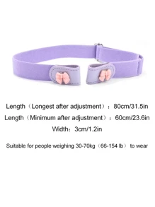 Press Buckle Style Slouchy Belt, Kids' Versatile Jeans Belt, Invisible No-Trace Elastic Stretch Belt, Adjustable Length - Multicolor - View 3