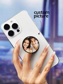 Soporte de teléfono plegable y telescópico con personalización de patrón y foto, regalo de cumpleaños, regalo festivo, regalo del Día de San Valentín