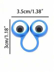 5/10/20/50 件可爱眼手指木偶、眼球环、大眼怪物手指、礼物填充物、糖果袋填充物、生日派对礼物、课堂奖品、皮纳塔填充物、随机颜色、圣诞节、摆动式大眼睛，为派对带来创意乐趣，制作摆动眼手指木偶创意互动游戏戒指套装，适合派对氛围 - 彩色 - 查看 6