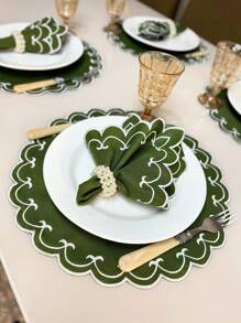 Mr Dias Napkin Rings - Sparta Moss - View 1