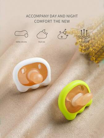 Chupete anticólico para bebés, 100% silicona, adecuado para bebés de 0 a 6 meses