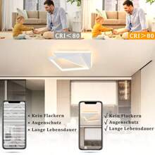 Ceiling Lamp Modern Ceiling Lamp LED 40W Lamp 30CM/40CM Living Room Bedroom Lights Remote Control Dimmable White Living Room Light Design Kitchen Lights Kitchen Lights Kitchen Corridor Ceiling Lights - White - View 6