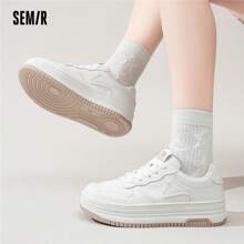 SEMIR Semir Women 2025 Wiosna/Lato Nowe Białe Trampki Casualowe, Oddychające Uniwersalne Buty