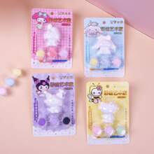 2pcs/1pc Sanrio Character 3D Model Coloring Toy Hand-Painted Set - DIY Plaster Watercolor Set Crafts, Very Suitable For Valentine's Day Gifts, Spring Festival, Birthdays, Easter, Christmas And Other Holiday Gifts - Can Be Used In All Seasons And Other Small Gifts, Styles Are Randomly Shipped, It Is An Ideal Gift For Friends (Some Parts May Be Random)