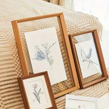 3 件装亚克力双面透明相框，休闲矩形单框，垂直设计，重量轻。适用于墙面艺术、双面透明海报、8 英寸、10 英寸、A4 照片或复活节、圣诞节等节日庆祝照片 - 彩色 - 查看 5