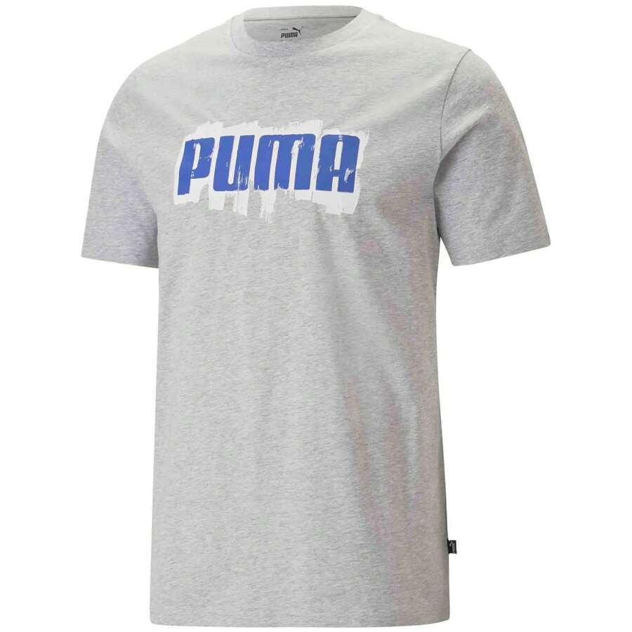 Puma Men's Short-Sleeved T-Shirt 674475-04 In Grey ✅ Delivery Within 24/72 Hours To Spain (Peninsula)
