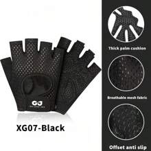 Half Finger Fitness Gloves For Men & Women, Non-Slip Breathable Wrist Support For Weight Lifting, Gym, Cycling, Sport, Gym, Home Exercise, Women's Gym Gloves, Boxing Gloves, Gym Gloves, Gym Gloves, Men's Gym Gloves - Multicolor - View 11