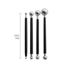 4pcs/Set Sculpture Modeling Tools Double-Ended Stylus Clay Tools Dotting Sculpting Modeling Tool Set Shaping Sculpting Tool