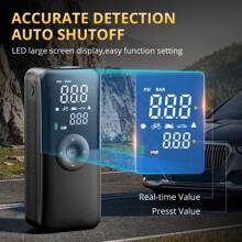 CARSUN 12V Portable Tire Inflator Pump, Electric Motorcycle Air Compressor, Suitable For Cars, Motorcycles, Bicycles