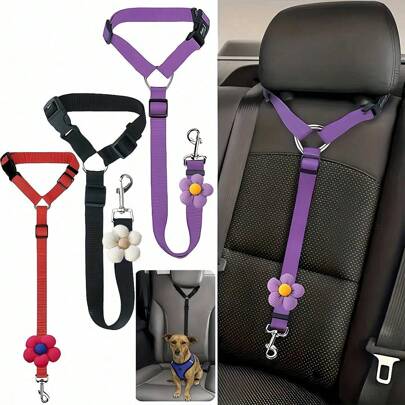 1pc Dog Seat Belt For Vehicle Secure, Pet Car Tether Leash For Dogs In Vehicles, Dog Seat Belt Tether, Dog Seat Belt Buckle, Dog Car Seat Belt Christmas Gift Dog Car Seat Car Seat Covers Dog Car Seat Cover Pet Car Seat