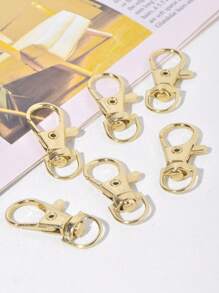 6pcs Alloy Spring Clasp, Minimalist & Practical Multifunctional - Multicolor - View 3