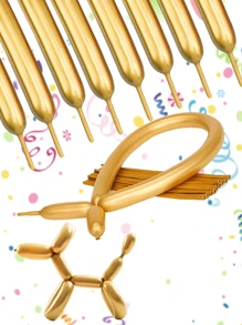 10/20/50/100pcs Metallic Long Balloons,Christmas