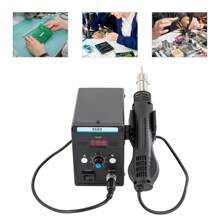 kangten 700W Hot Air Rework Station Soldering Heat Gun Digital Display Quick Station UK - Black - View 1