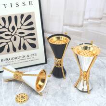 WINON 1 Peça Queimador de Incenso Escultura Bicolor Feita de Ferro, Modelo Novo de 2024 - MABKHARA