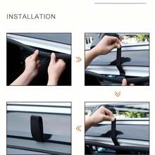 1 túi vải thô trên nóc xe, có thảm chống trượt cho xe hơi, túi vải thô du lịch chống thấm nước 15 feet khối, túi đựng đồ chống bụi, giá để đồ trên nóc xe có thể gấp lại, túi đựng đồ đa năng, phụ kiện xe hơi, dùng khi đi du lịch cắm trại ngoài trời - Nhiều màu - Xem 9