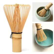 1PC Bamboo Matcha Whisk Chasen Tool Preparing Japanese Green Tea Matcha Mixer Powder Brush Tool For Tea Ceremony Tea Drinking - As show - View 10