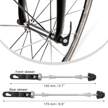 1 Pair MTB Quick Release Skewers Bike QR, 145/180 Mm Road Mountain Bicycle Wheel Hub Front And Rear Clip Bolt Lever Axle Set - Multicolor - View 6