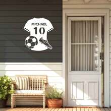 Customized Metal Logos For Football Decor, Basketball Decor, And Rugby Players,Room Decor Gifts For Football , Basketball, And Rugby Enthusiasts, Customized Wall Decorations For Football, Basketball, And Rugby Players, Player Name Logos, Gifts For Football Players, And Sports Wall Paintings Wall Decor Birthday Graduation